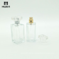 envase cosmético aroma rectangular 50ml perfume botella de vidrio